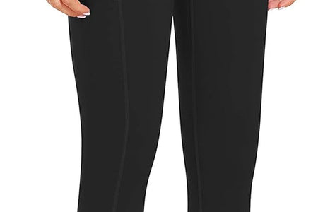 High Waist Yoga Pants, Pocket Yoga Pants Tummy Control Workout Running 4 Way Stretch Yoga Leggings