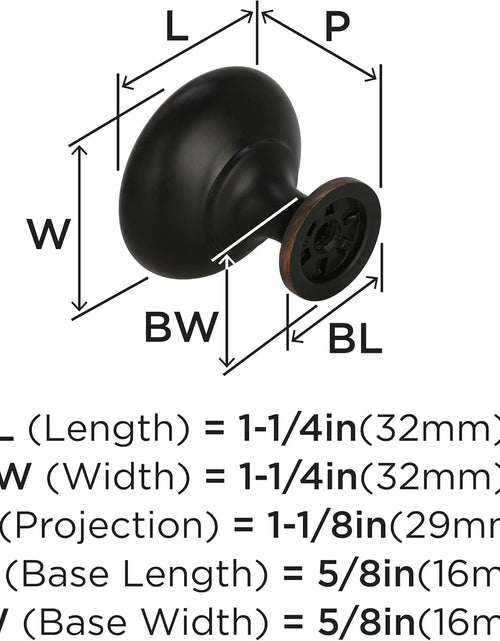 Load image into Gallery viewer, | Cabinet Knob | Oil Rubbed Bronze | 1-1/4 Inch (32 Mm) Diameter | Edona | 1 Pack | Drawer Knob | Cabinet Hardware

