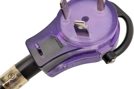 RV 30A Extension Cord NEMA TT-30 with Handle, Camper 30Amp TT-30P to TT-30R (75FT)