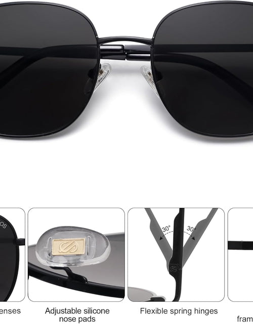 Load image into Gallery viewer, Classic Trendy Square Sunglasses for Women Men Cute Big Frame Gold Shades SJ1137
