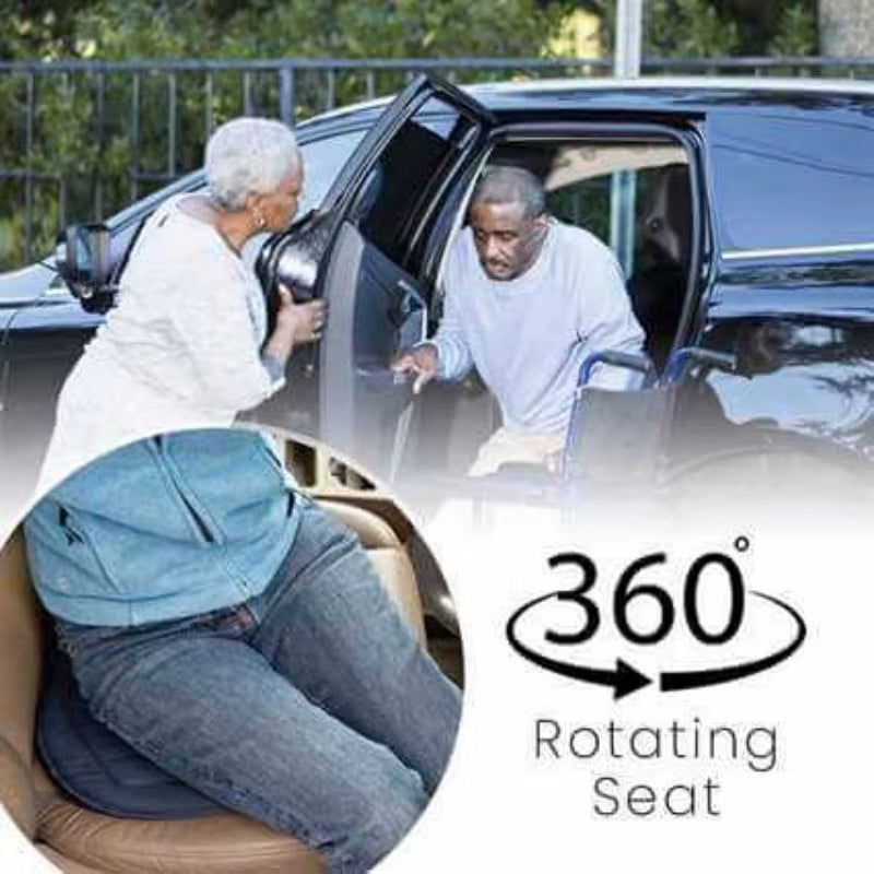 Spinease™ 360° Rotating Memory Foam Seat Cushion – Sit, Swivel & Go with Zero Effort