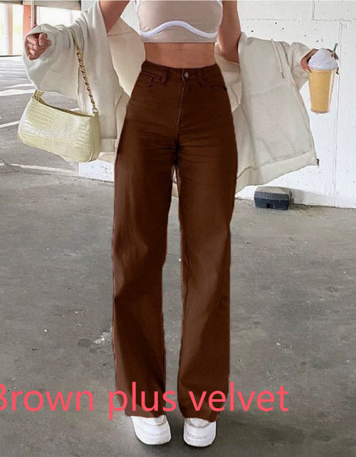Load image into Gallery viewer, Spice Girl Style High Waist Slim Jeans Bell Bottoms
