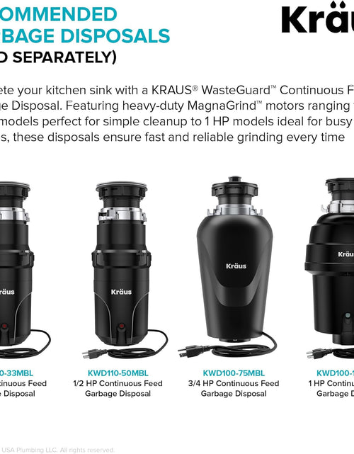 Load image into Gallery viewer, KBU22 32 Inch Undermount 50/50 Double Bowl 16 Gauge Stainless Steel Kitchen Sink
