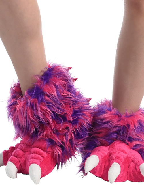 Load image into Gallery viewer, Animal Paw Slippers for Kids and Adults, Fun Costume for Kids, Cozy Furry Slippers
