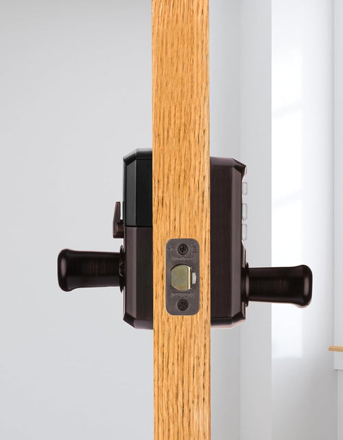 Load image into Gallery viewer, 99170-002 Smartcode 917 Keypad Keyless Entry Traditional Residential Electronic Lever Deadbolt Alternative with Tustin Door Handle and Smartkey Security, Venetian Bronze
